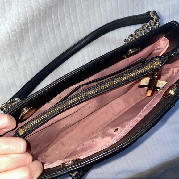 Kate Spade Reese Park Cournee Chevron Leather Bag - Picture 7 of 12